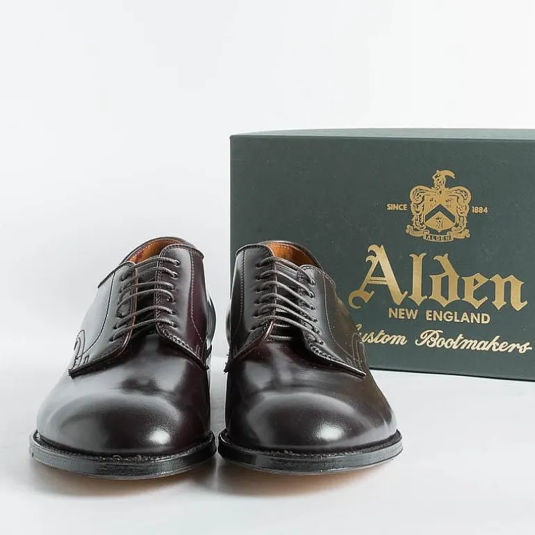 Alden Derby And Oxford Shoes* - 53501 - Smooth Modified Derby (Ergonomic) - Cordovan Color 8
