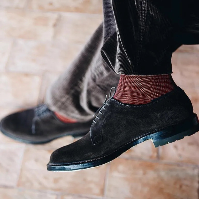 Alden Derby And Oxford Shoes* - M5402C - Dark Brown Suede Derby