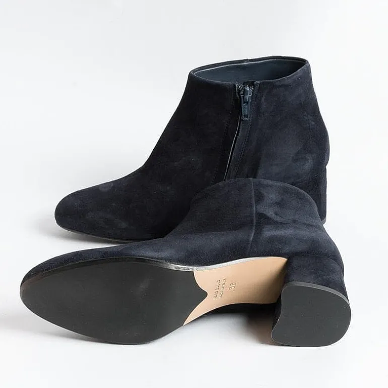 Anna F. Ankle Boots*Anna F - Ankle Boot - 9787 - Blue Suede