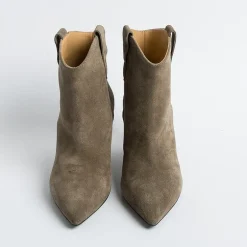 Anna F. Ankle Boots*Anna F - Ankle Boot - 9883 - Velor Tortora
