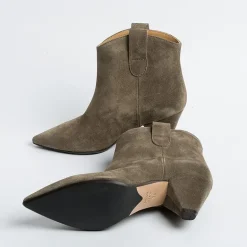 Anna F. Ankle Boots*Anna F - Ankle Boot - 9883 - Velor Tortora