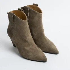 Anna F. Ankle Boots*Anna F - Ankle Boot - 9883 - Velor Tortora