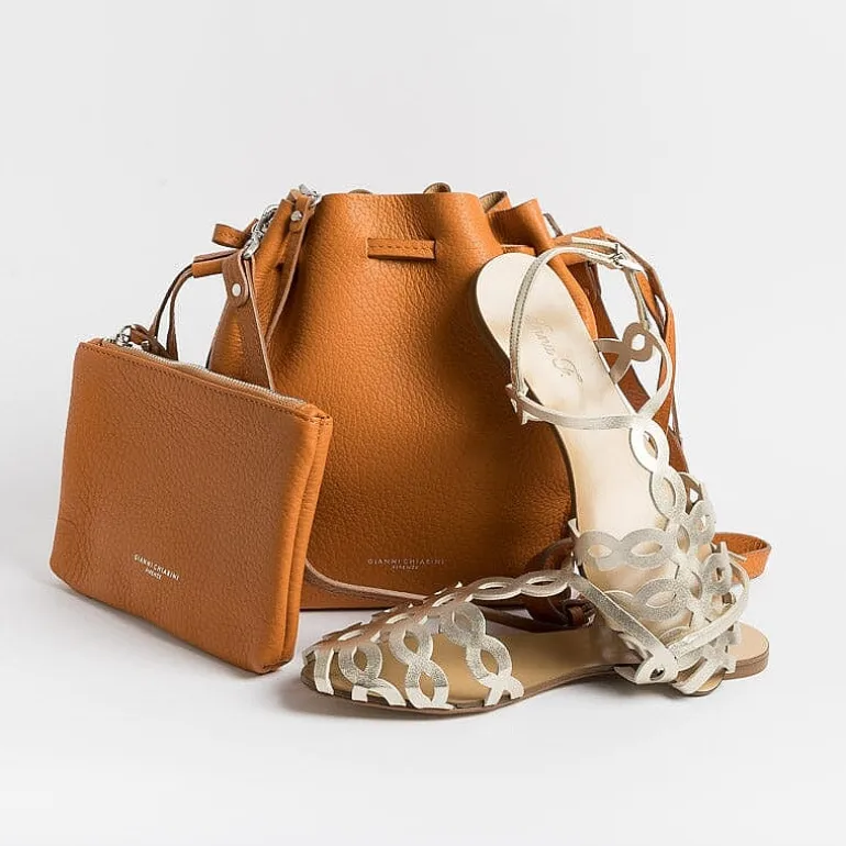 Anna F. Ceremony - Shoes And Clutches* - Flat Sandals 3628 - Platinum Laminate