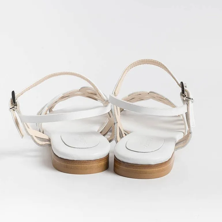 Anna F. Low Sandals* - Flat Sandals 3669 - White