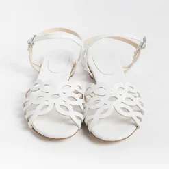 Anna F. Low Sandals* - Flat Sandals 3669 - White