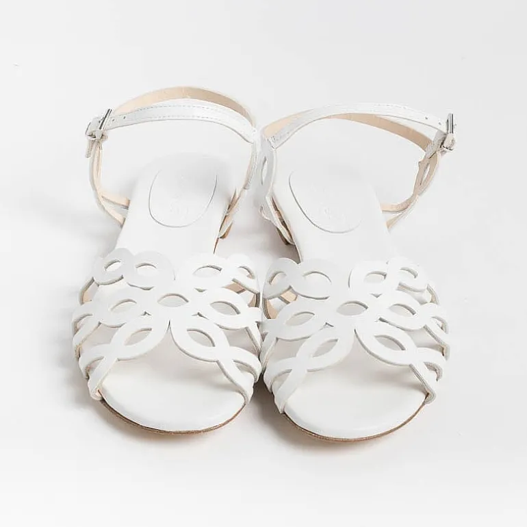 Anna F. Low Sandals* - Flat Sandals 3669 - White