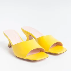 Anna F. Mules* - Mules - 3241 - Yellow Chiffon