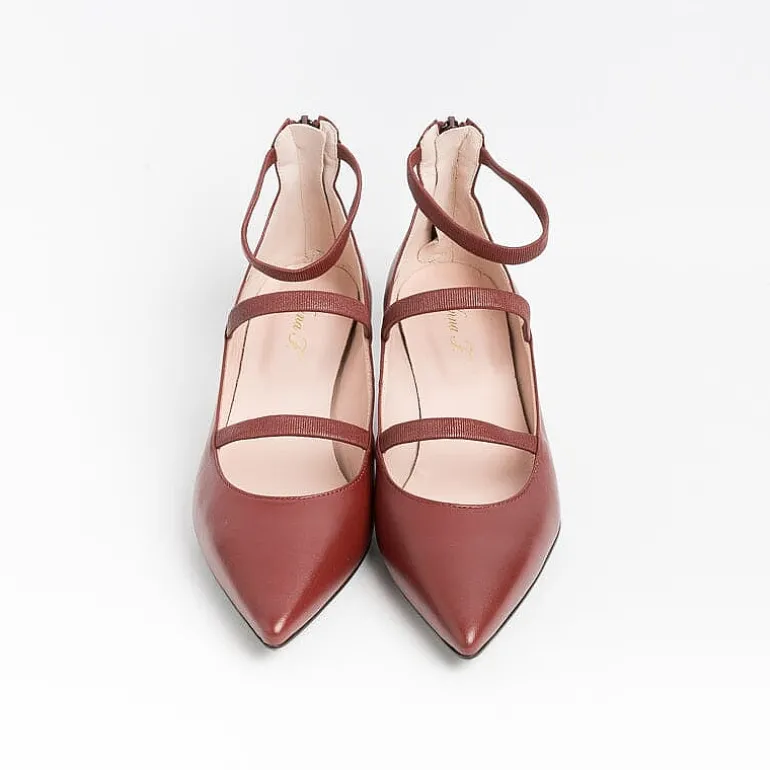 Anna F. Decollete* - Pumps - 1656 - Leather - Carmine