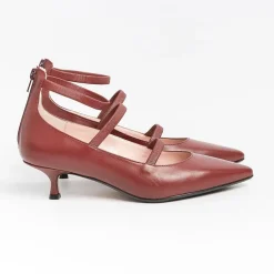 Anna F. Decollete* - Pumps - 1656 - Leather - Carmine