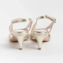 Anna F. Sandals With Heel* - Sandals With Heels - 3664 - Platinum Laminate