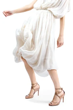 Anna F. Sandals With Heel* - Sandals With Heels - 3640 - Nappa Camelia