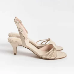 Anna F. Sandals With Heel* - Sandals With Heels - 3665 - Chalk Nappa