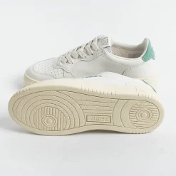 AUTRY - Collezione donna Sneakers*Autry - Aulw Ll56 - Sneakers Low Wom All Leat - White Green Malachite