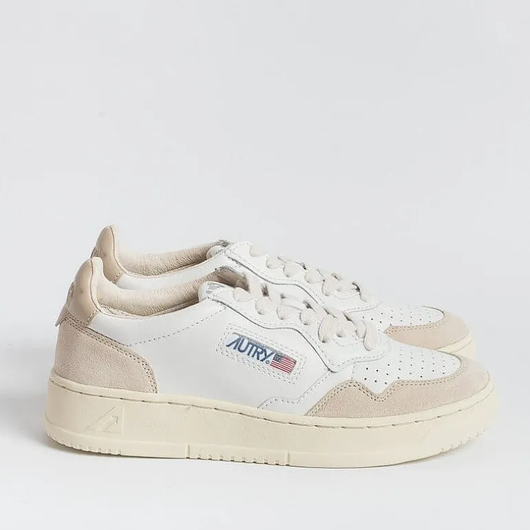 AUTRY - Collezione donna Sneakers*Autry - Aulw Ls58 - Sneakers Low Wom Leat - White Beige Pepper