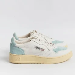 AUTRY - Collezione donna Sneakers*Autry - Aulw Sl02 - Sneakers Low Wom Suede Leat - White Turquoise