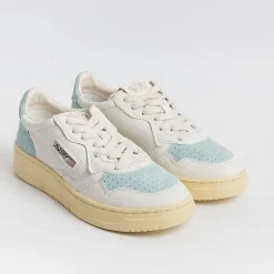 AUTRY - Collezione donna Sneakers*Autry - Aulw Sl02 - Sneakers Low Wom Suede Leat - White Turquoise