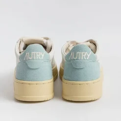 AUTRY - Collezione donna Sneakers*Autry - Aulw Sl02 - Sneakers Low Wom Suede Leat - White Turquoise