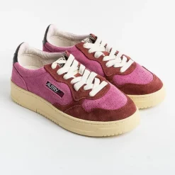 AUTRY - Collezione donna Sneakers*Autry - Aulw Ss19 -Sneakers Low Wom Leat - Fuchsia Bordeaux