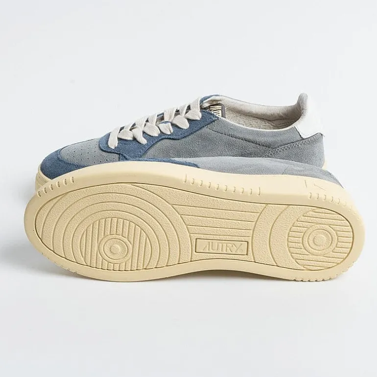 AUTRY - Collezione donna Sneakers*Autry - Aulw Ss18 -Sneakers Low Wom Leat - Gray Blue