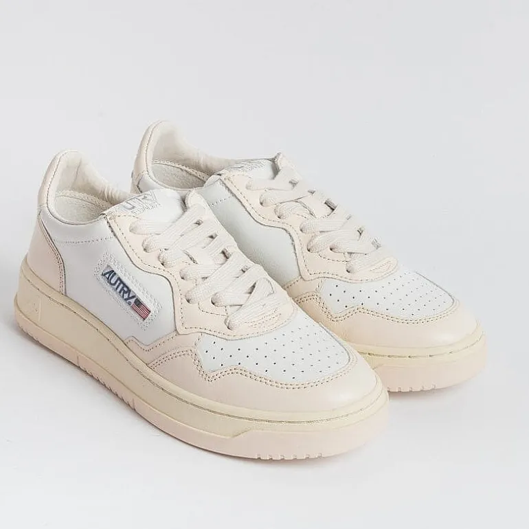 AUTRY - Collezione donna Sneakers*Autry - Aulw Wb28 - Sneakers Low Wom Leat - White Light Pink