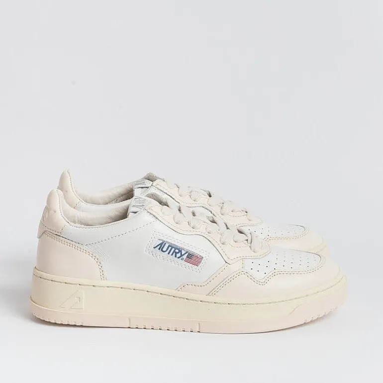 AUTRY - Collezione donna Sneakers*Autry - Aulw Wb28 - Sneakers Low Wom Leat - White Light Pink