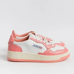 AUTRY - Collezione donna Sneakers*Autry - Aulw Wb22 -Sneakers Low Wom Leat - White / Peach