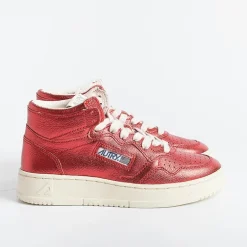 AUTRY - Collezione donna Sneakers*Autry - Aumw Gm06 - Sneakers Mid Wom Goat - Metal Red