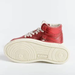 AUTRY - Collezione donna Sneakers*Autry - Aumw Gm06 - Sneakers Mid Wom Goat - Metal Red