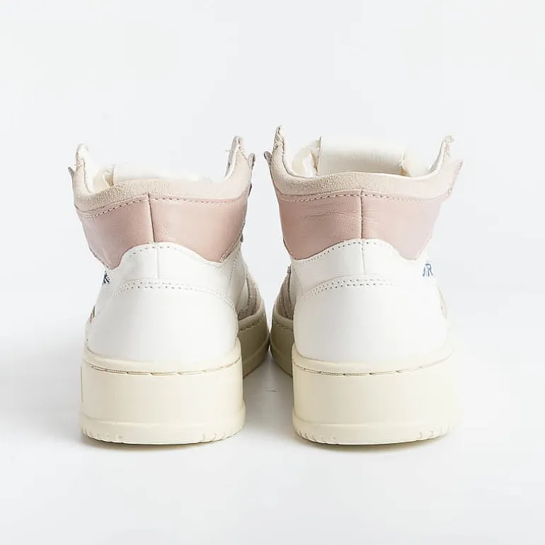 AUTRY - Collezione donna Sneakers*Autry - Aumw Gs02 - Sneakers Mid Wom Goat - White Pink