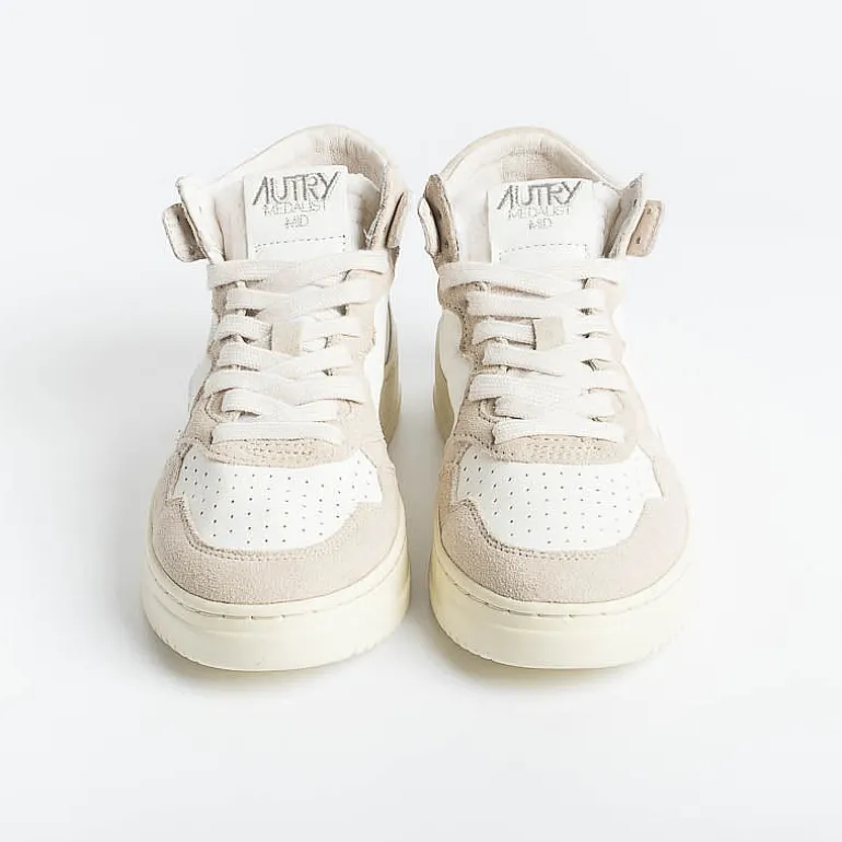 AUTRY - Collezione donna Sneakers*Autry - Aumw Gs02 - Sneakers Mid Wom Goat - White Pink