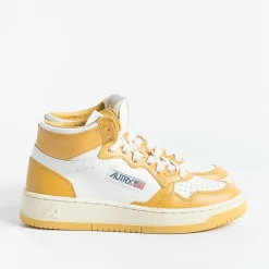AUTRY - Collezione donna Sneakers*Autry - Aumw Wb12 - Sneakers Mid Wom Leat - Mustard