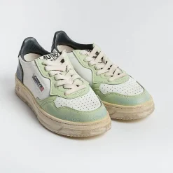 AUTRY - Collezione donna Sneakers*Autry - Avlw Sv18- Sneakers Low Wom Leat - Green Blue - Vintage Edition
