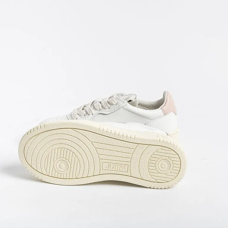 AUTRY - Collezione donna Sneakers*Autry - Sneakers Kulk Ll16 - Low Kid - Leath/Leat - White Pink
