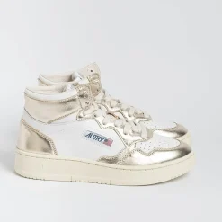AUTRY - Collezione donna Sneakers*Autry Aumw Wb16 - Sneakers Mid Wom Leat/Leat - Platinum White