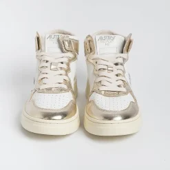 AUTRY - Collezione donna Sneakers*Autry Aumw Wb16 - Sneakers Mid Wom Leat/Leat - Platinum White