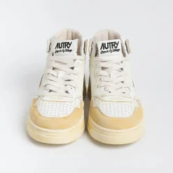 AUTRY - Collezione donna Sneakers*Autry Avmw Yl01 - Sneakers Mid Wom Leat/Leat - Super Vintage - White