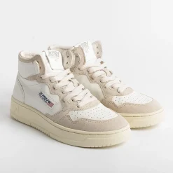 AUTRY - Collezione donna Sneakers*Autry Gs04 - Sneakers Mid Wom Goat/Suede - White