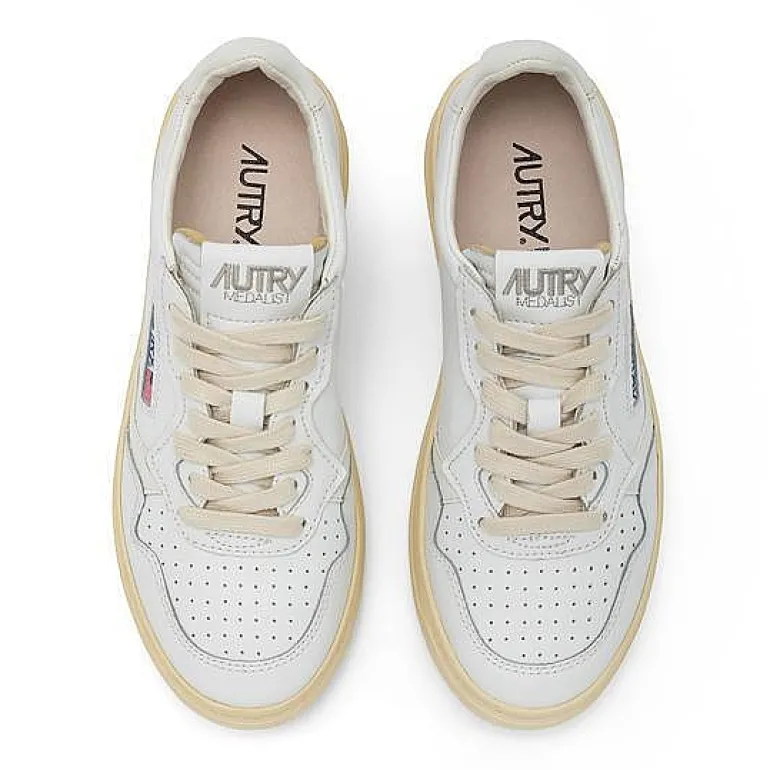 AUTRY - Collezione uomo Sneakers*Autry Ll21 - Sneakers Low Man All Leat - White/Red