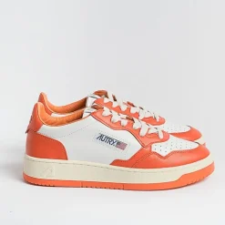 AUTRY - Collezione uomo Sneakers*Autry Sneakers Aulm Wb21 - Low Man Leat - White/Orange