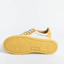 AUTRY - Collezione uomo Sneakers*Autry Sneakers Aulm Wb12 - Low Man All Leat - White/Ocher Rooster