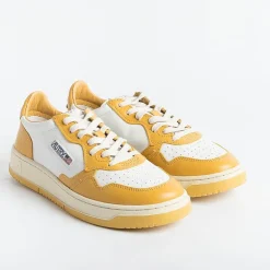 AUTRY - Collezione uomo Sneakers*Autry Sneakers Aulm Wb12 - Low Man All Leat - White/Ocher Rooster