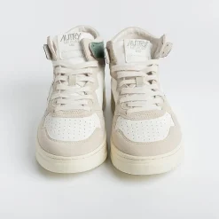 AUTRY - Collezione uomo Sneakers*Autry Sneakers Aumm Gs11 - Mid Man Goat/Suede - White/ Green