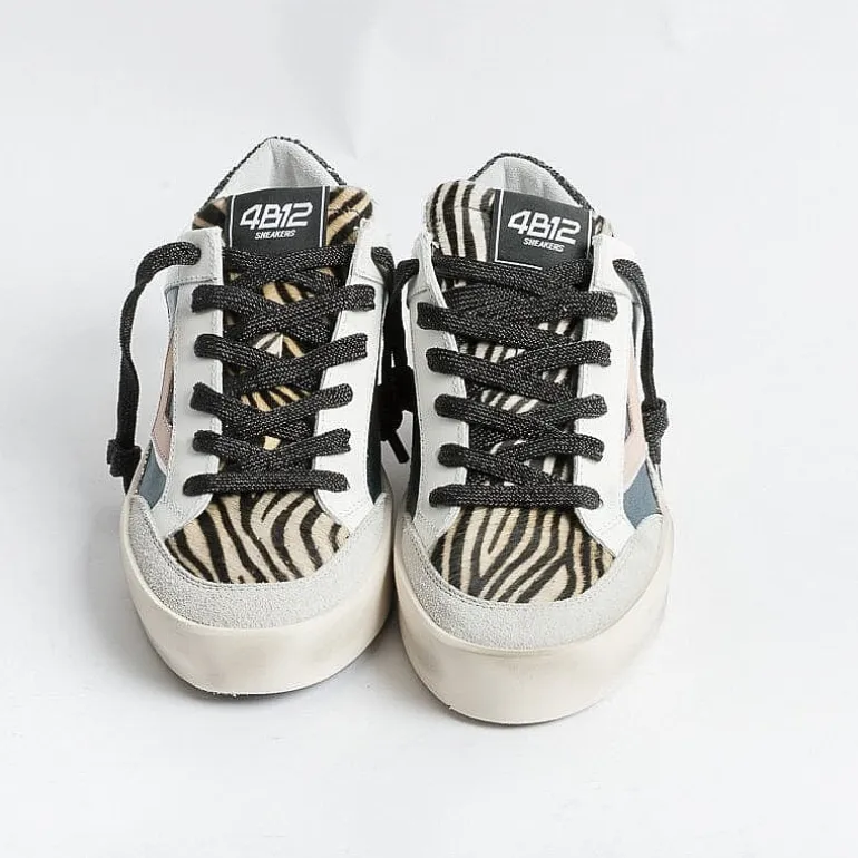 4B12 Sneakers* - Sneakers - Kyle D855 - Petrol Zebra