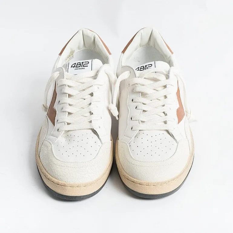 4B12 - COLLEZIONE UOMO Sneakers*4B12 - Sneakers - Play U41 - White Leather