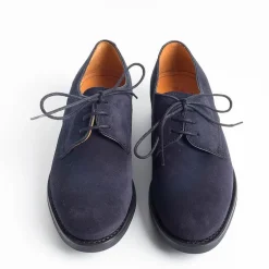BERWICK 1707 - Collezione Donna Derby And Oxford Shoes*Berwick 1707 - Lace Up 116 - Smooth Derby - Blue Suede