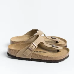 BIRKENSTOCK Flip-Flops Sandals* - Flat Sandals Flip Flops Gizeh 0943811 - Oiled Tobacco Brown