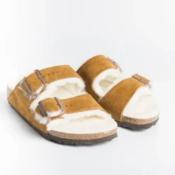 BIRKENSTOCK Low Sandals* - Flat Sandals 1001135 - Arizona Fur - Mink