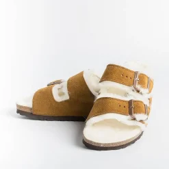 BIRKENSTOCK Low Sandals* - Flat Sandals 1001135 - Arizona Fur - Mink