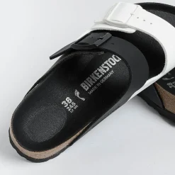 BIRKENSTOCK Low Sandals* - Flat Sandals -1019712 - Arizona Split - Black White