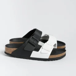 BIRKENSTOCK Low Sandals* - Flat Sandals -1019712 - Arizona Split - Black White